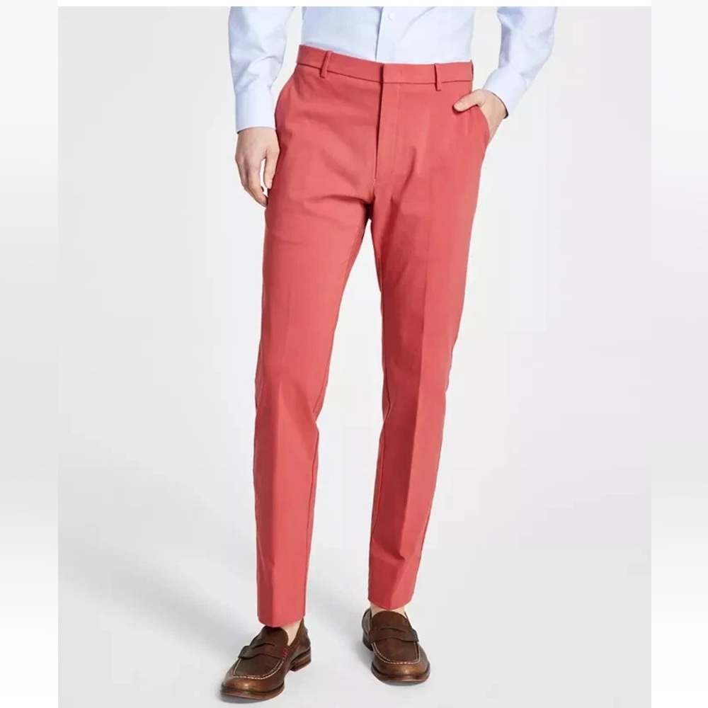 Tommy Hilfiger Pants  Modern-Fit TH Flex Stretch Solid Performance Red 42x30 EUC
